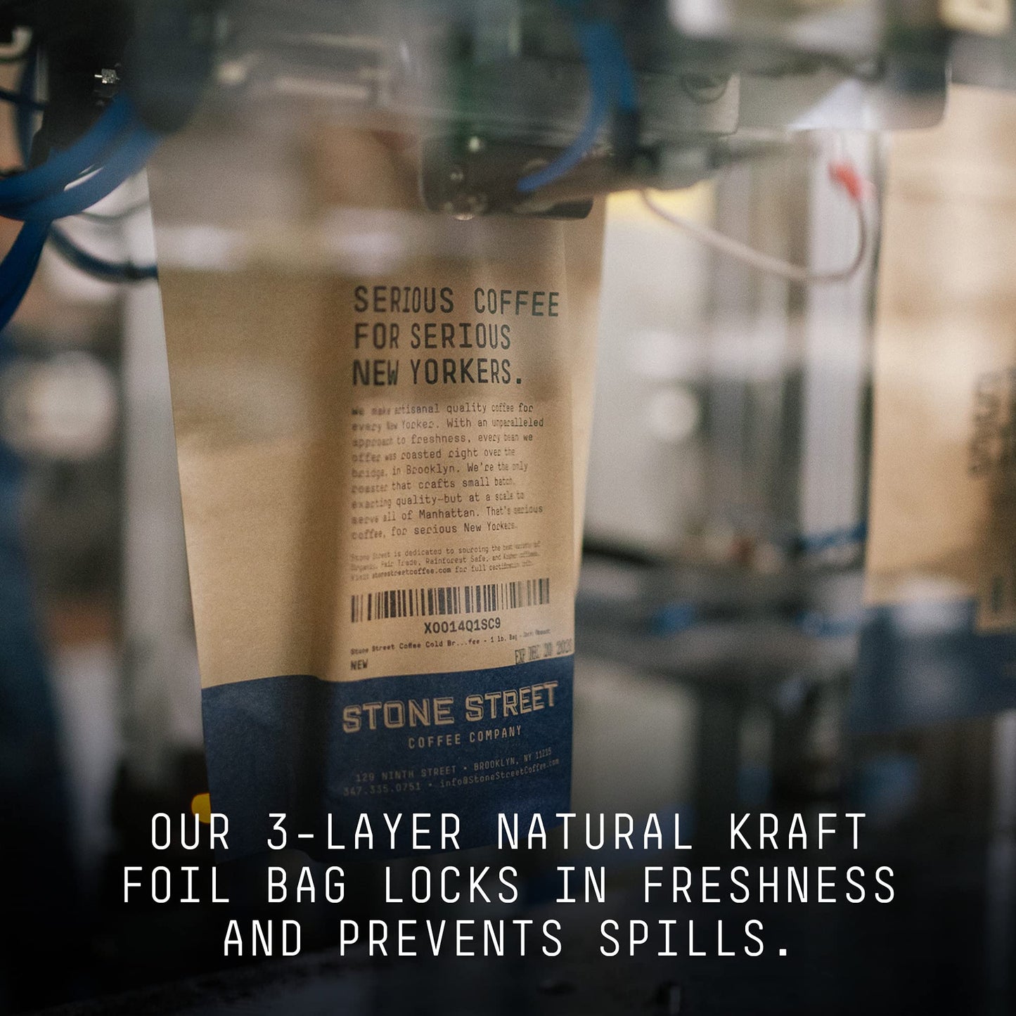 Stone Street Flavored Ground Coffee, Coconut, Freshly Roasted, 100% Colombian Arabica, Gourmet Coffee, Medium Roast, 1 Lb