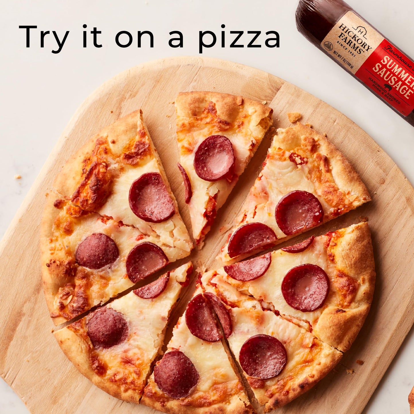 Hickory Farms Summer Sausage 3-Pack, 7 oz each, High Protein, Low Carb, Ready to Eat