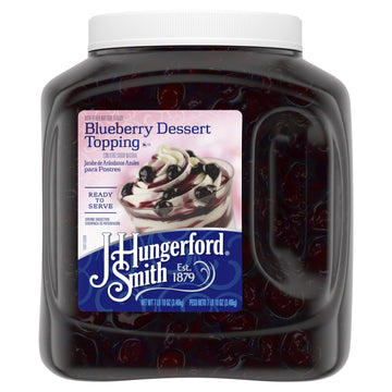 J Hungerford Smith Blueberry Dessert Topping, 122 oz Jug, 3 Pack