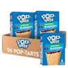 Pop-Tarts Toaster Pastries, Breakfast Food And Kids Snacks, Unfrosted Blueberry, 10.15Lb Case (96 Pop-Tarts)