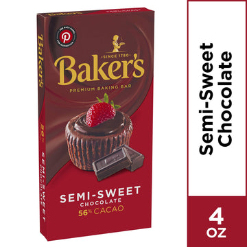 Baker's, Premium Semi Sweet Chocolate Baking Bar, 4 oz