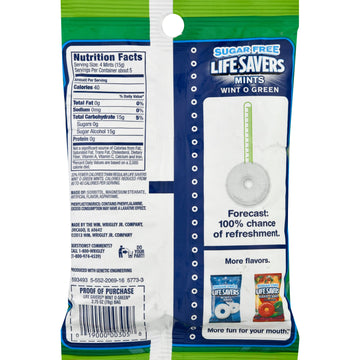 Lifesavers Wint-O-Green Hard Candy, No Sugar (Pack Of 2)