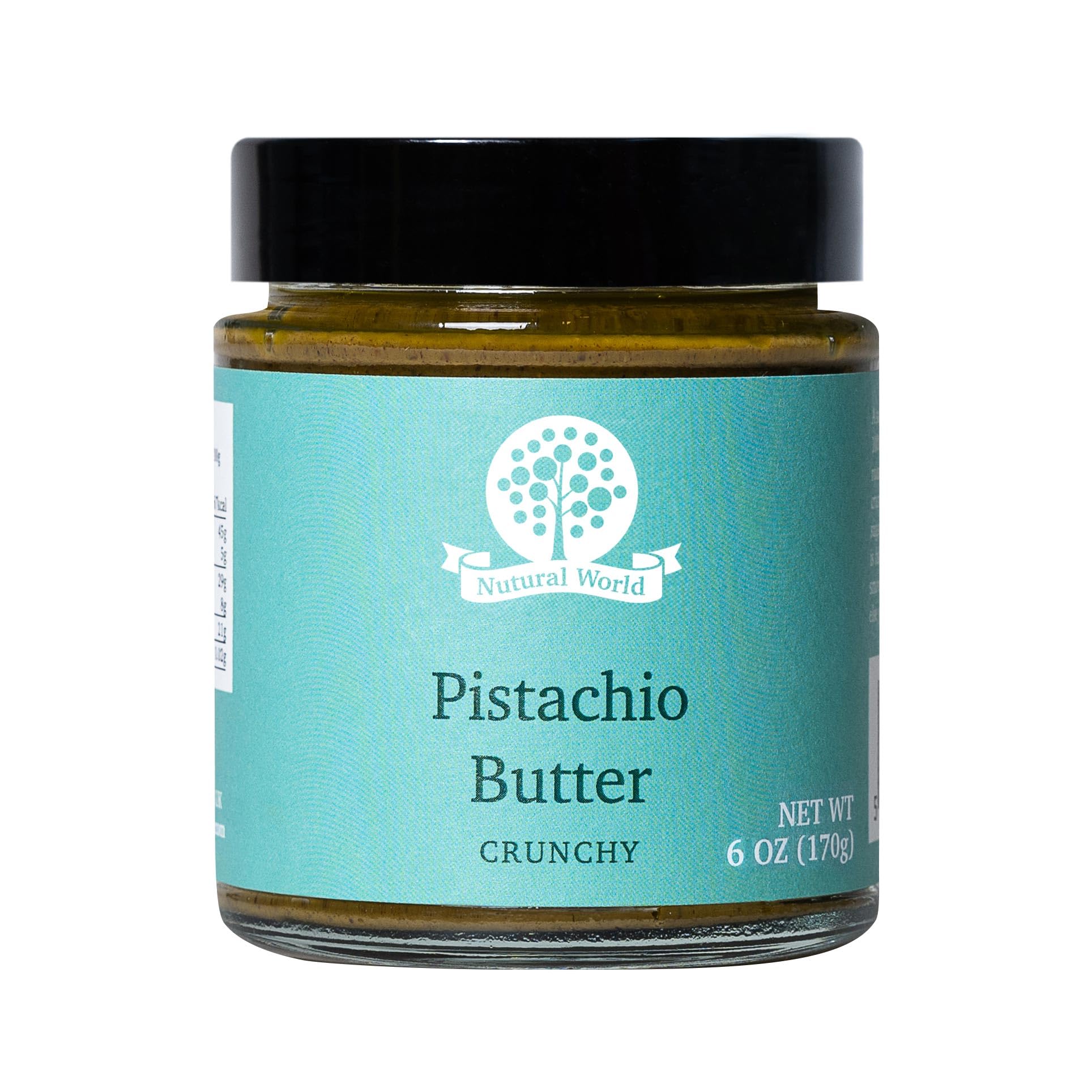 Nutural World - Crunchy Pistachio butter 6 Oz (170g) / 100% pure single ingredient - Great Taste Award winner