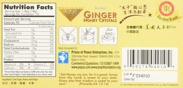 Prince Of Peace Ginger Honey Instant Crystal Tea - 10 Bags Per Pack - 6 Packs Per Case.