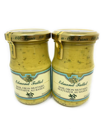 Edmond Fallot Mustards (Basil Dijon Mustard, 2 Pack)