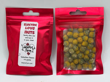 Buzz Buttons aka Spilanthes, Holiday Themed, Naturally Cured, SMALL size Edible Flower Gifts (Electric Love Nuts)