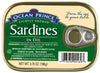 Ocean Prince Sardines in Oil, 3.75 Ounce Cans (Pack of 12)