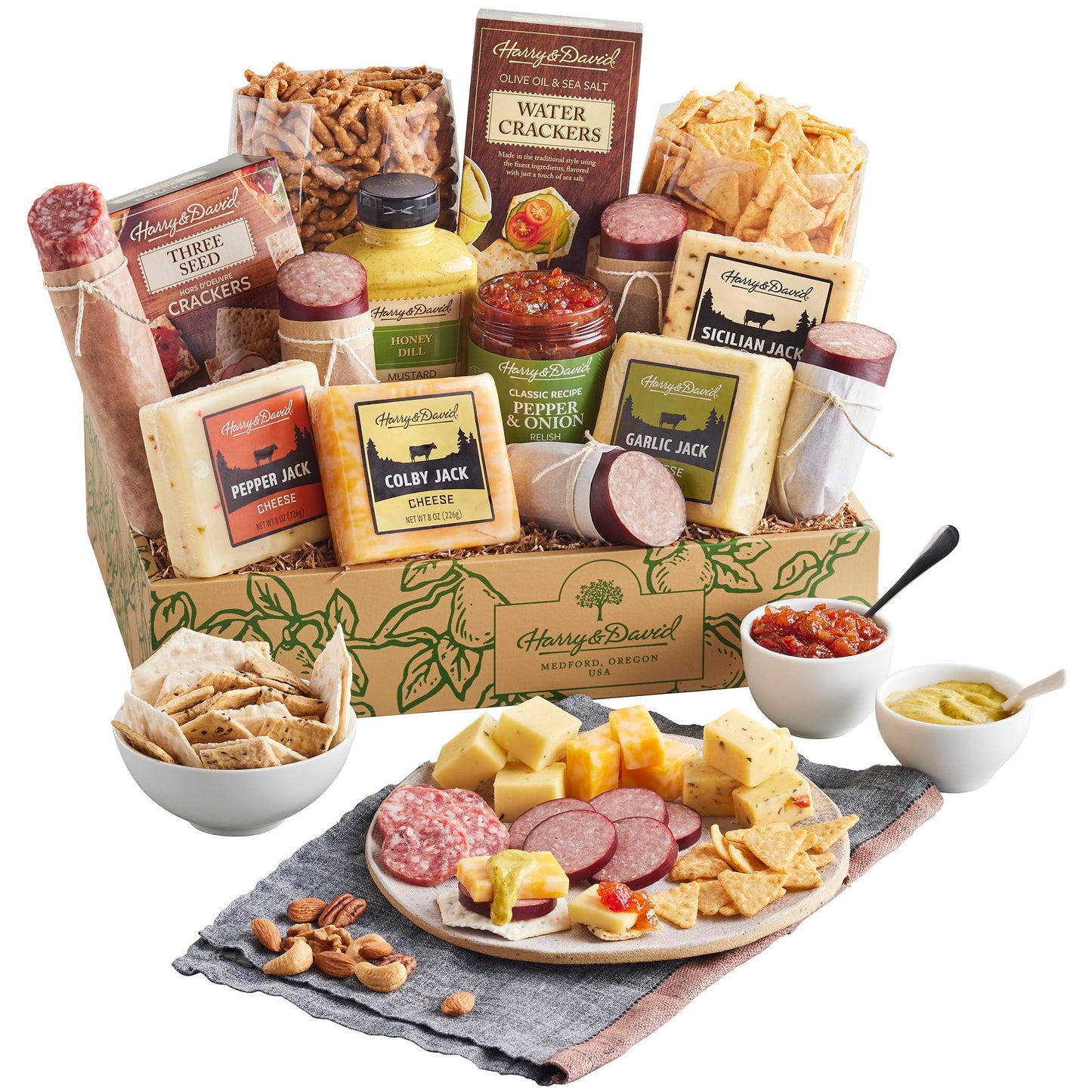 Harry & David Ultimate Meat And Cheese Gift Box, Charcuterie, Gift For Men, Snacks