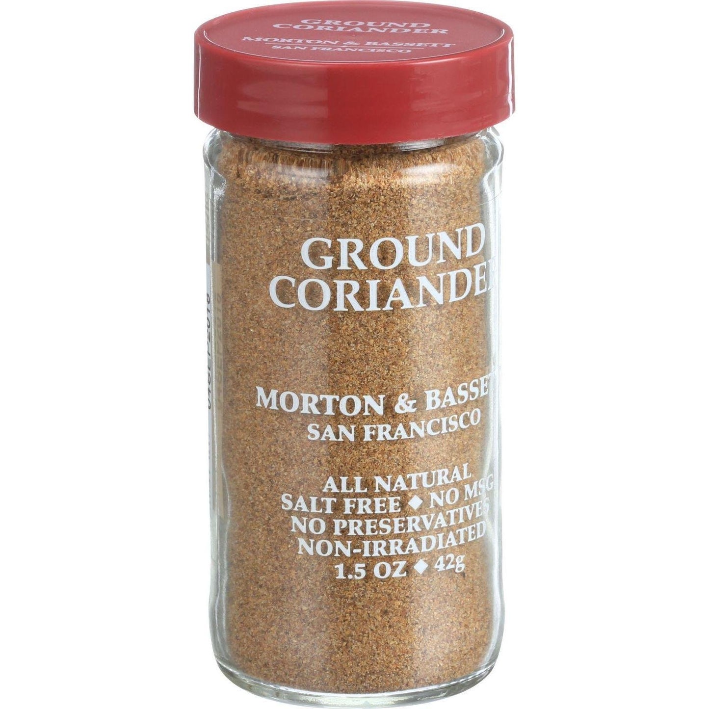 Morton & Bassett Ground Coriander, 1.5oz – Salt-Free, Non-GMO, Spice for Indian, Middle Eastern, and Mexican Cooking