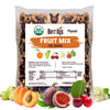 Berrilys Dried Fruit Mix, 2 Lbs, Organic, Diced Figs, Diced Apricots, White Mulberries, Sultanas, Sour Cherries, No Sugar Added,