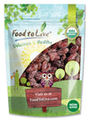 Food to Live Organic California Medjool Dates, 2 Pounds - Soft & Juicy Nature's Candy. Non-GMO Whole Dry Fancy Dates with Pits.