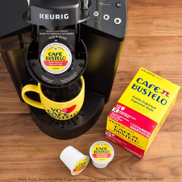 Caf Bustelo Coffee Espresso Style Dark Roast Coffee 36 K Cups For Keurig Coffee Makers
