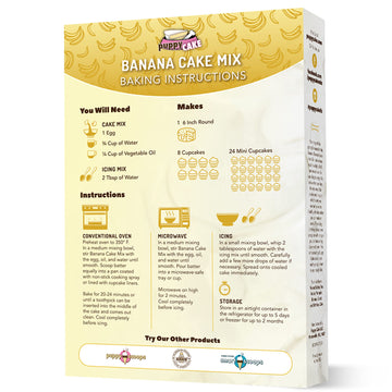 Puppy Cake Banana Cake Mix And Frosting For Dogs-9 Oz