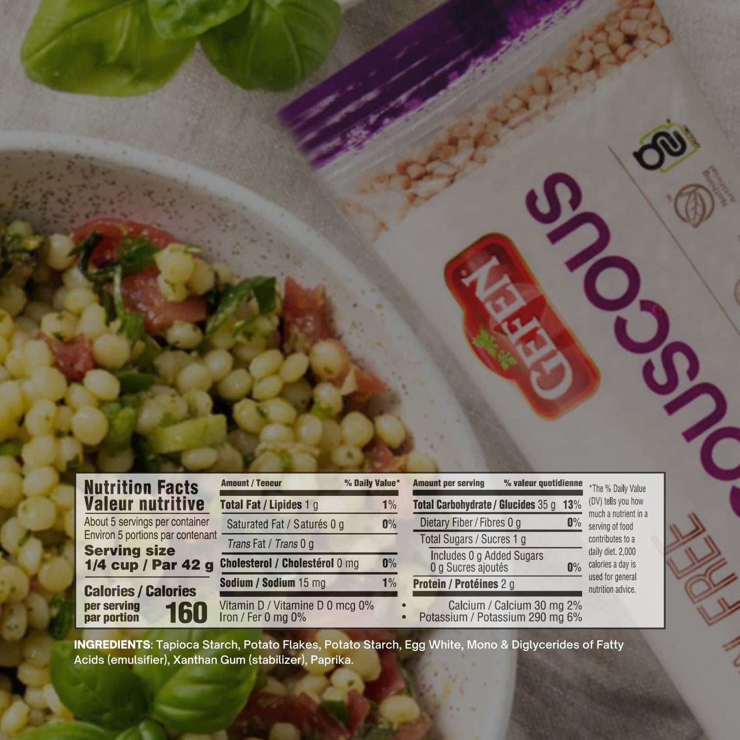 Gefen Gluten Free Israeli Pearl Couscous 7Oz | Delicious, All Natural, Kosher For Passover