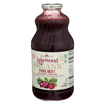 Lakewood Organic Beet Juice, 32 Fl Oz (Pack of 1) Package May Vary
