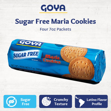 Goya Foods Maria Cookies, Sugar Free, 7 Ounce (Pack Of 16)