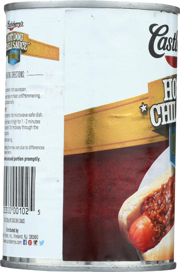 Castleberrys Hot Dog Chili Sauce, Original, Gluten Free, 10 Ounce (Pack of 10)