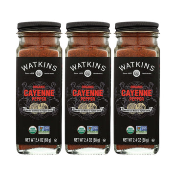 Watkins Organic Cayenne Pepper, 2.4 Ounce, 3 Count
