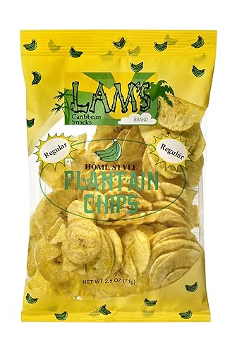 Lams Regular Salted Plantain Chips (Case Of 24-2.25 Oz Bags)
