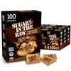 Sugar In The Raw Turbinado Cane Sugar Packets, 100 Ct Box, 8 Pack, Pure, All-Natural Turbinado Sugar, Non-Gmo Project Verified,