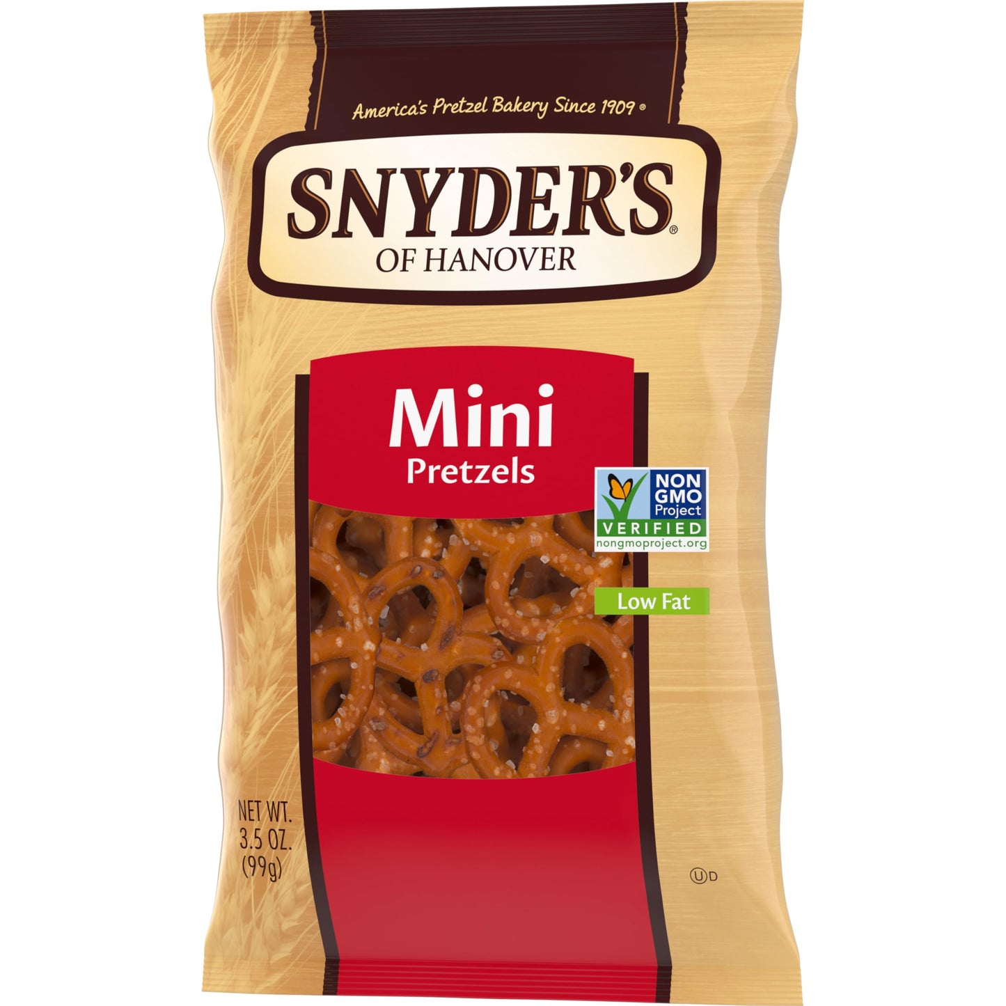 Snyders Of Hanover Mini Pretzels, Kosher, Non-GMO, 3.5 Ounce (Pack of 8)