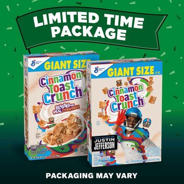 Cinnamon Toast Crunch Breakfast Cereal, Crispy Cinnamon Cereal, Giant Size, 27 oz
