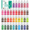 SigWong Food Coloring Set - 36 Neon Liquid Colors - 6ml Bottles (0.2 Fl Oz) for Baking, Decorating, Cooking, and DIY Crafts