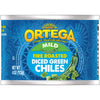 Ortega Fire Roasted Diced Green Chiles, Mild, 4 Oz