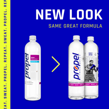 Propel Electrolyte Enhanced Water, Strawberry Lemonade, Zero Calorie, 16.9 fl oz (Pack of 12) - Hydration with Electrolytes & Vitamins C & E
