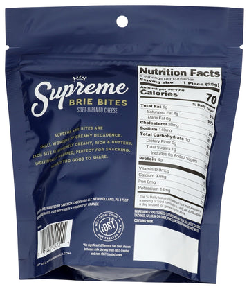 Supreme Supremely Creamy Brie Bites, 4.4 Oz
