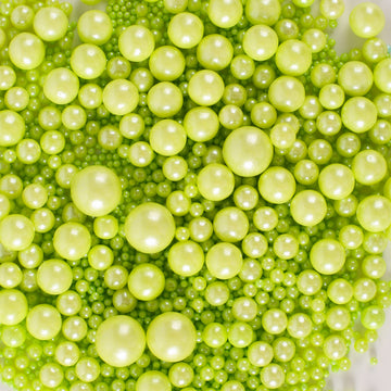 Kasvan Halloween Green Pearl Sugar Sprinkles - Edible Candy Pearls 130G/4.58 Oz, Mix Size, Baking Cake Decorations, Ice Cream To