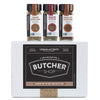 Urban Accents BUTcHER SHOP gourmet grilling Spices Rub gift Basket (Set of 3) - Ultimate BBQ Rubs and Sauces gift for grill Mast