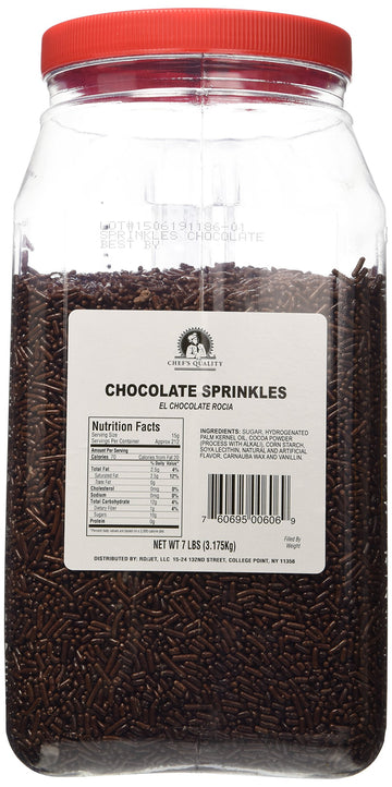 Chef'S Quality Chocolate Sprinkles, 7 Lb.