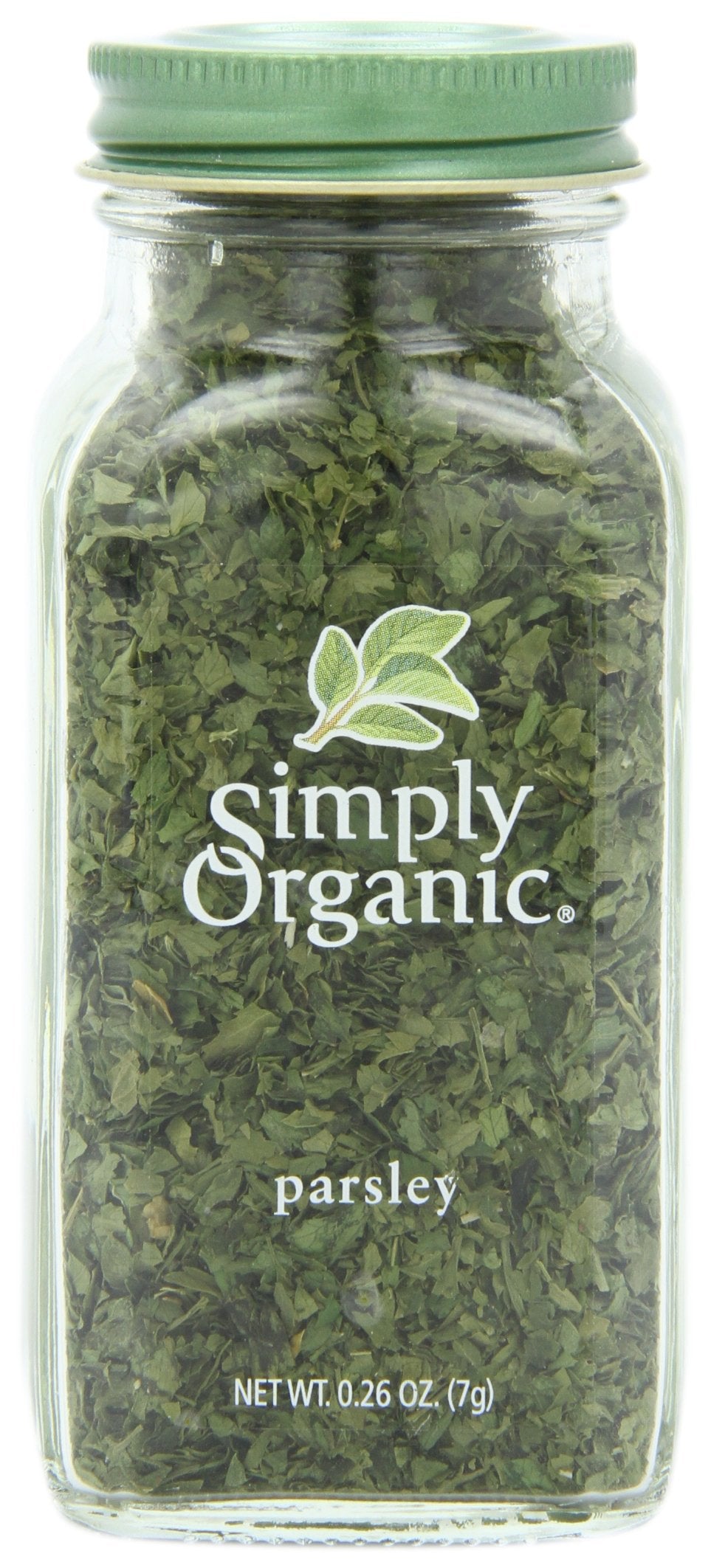 Simply Organic Parsley Flakes Cut & Sifted Certified Organic, 0.26 Ounce Container