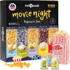 Pop n Dulge Popcorn Movie Night Supplies 16 pcs Gift Set, 5 Gourmet Popcorn Kernels, 5 Seasoning Variety Packs Non-GMO Kosher