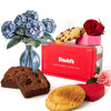 DAVIDS COOKIES Gluten-Free Cookie & Brownie Sampler Tin – Classic Chocolate Chip & Fudgy Brownies – Gourmet Bakery Gift