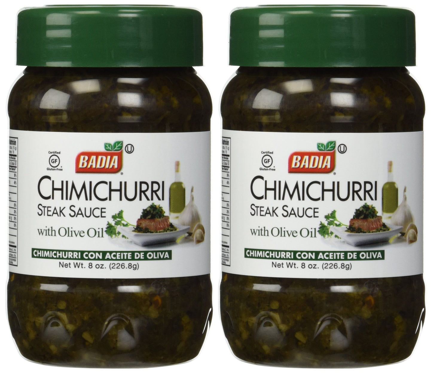 Badia Chimichurri Steak Sauce with Olive Oil, 8 oz (2 Pack)