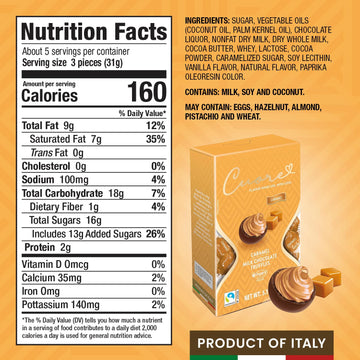 WITORS Cuore Chocolate Truffles, Creamy Filling, 5.11 Ounce, Made in Italy, Perfect for Gifting