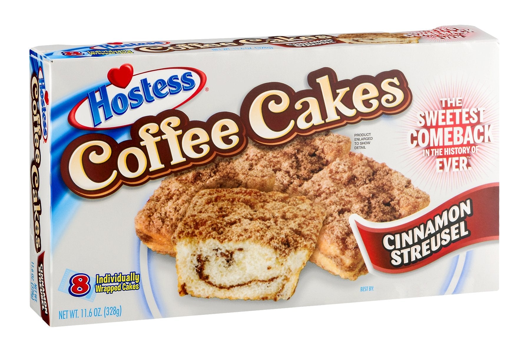Hostess, The Sweetest Comeback in History, Various Styles and Flavors, 8 Count, 11.6oz Box (Pack of 3) (Coffee Cakes)