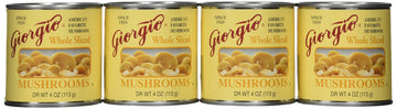 Giorgio Whole Sliced Mushrooms, 4 Ounce (Pack Of 12)