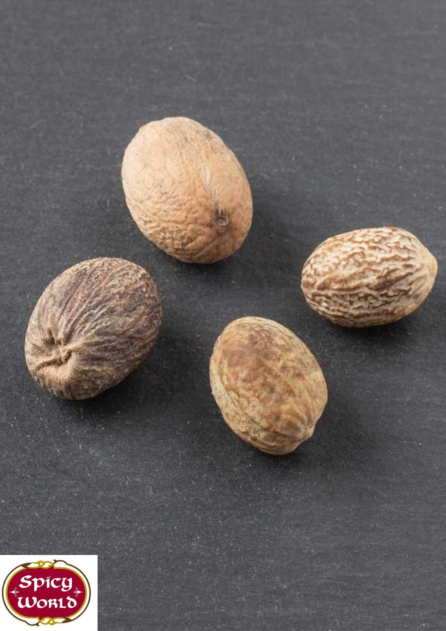 Spicy World Whole Nutmeg 1.75 Ounce (50g) - Pure, Non-GMO, All Natural, Vegan