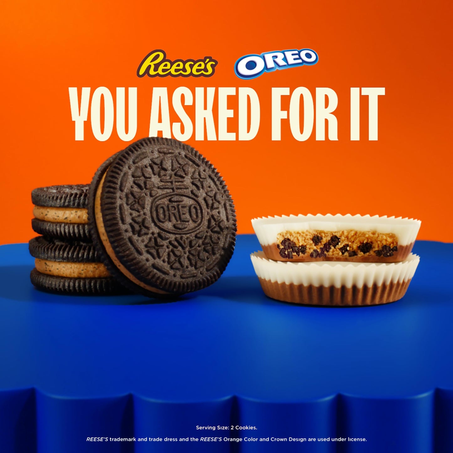 OREO REESES Peanut Buttery Creme Chocolate Sandwich Cookies Limited Edition 10.81 oz