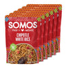 SOMOS Chipotle White Rice, Gluten Free, Vegan, 8.8 oz (Pack of 6) - Microwavable, Authentic Mexican Flavor