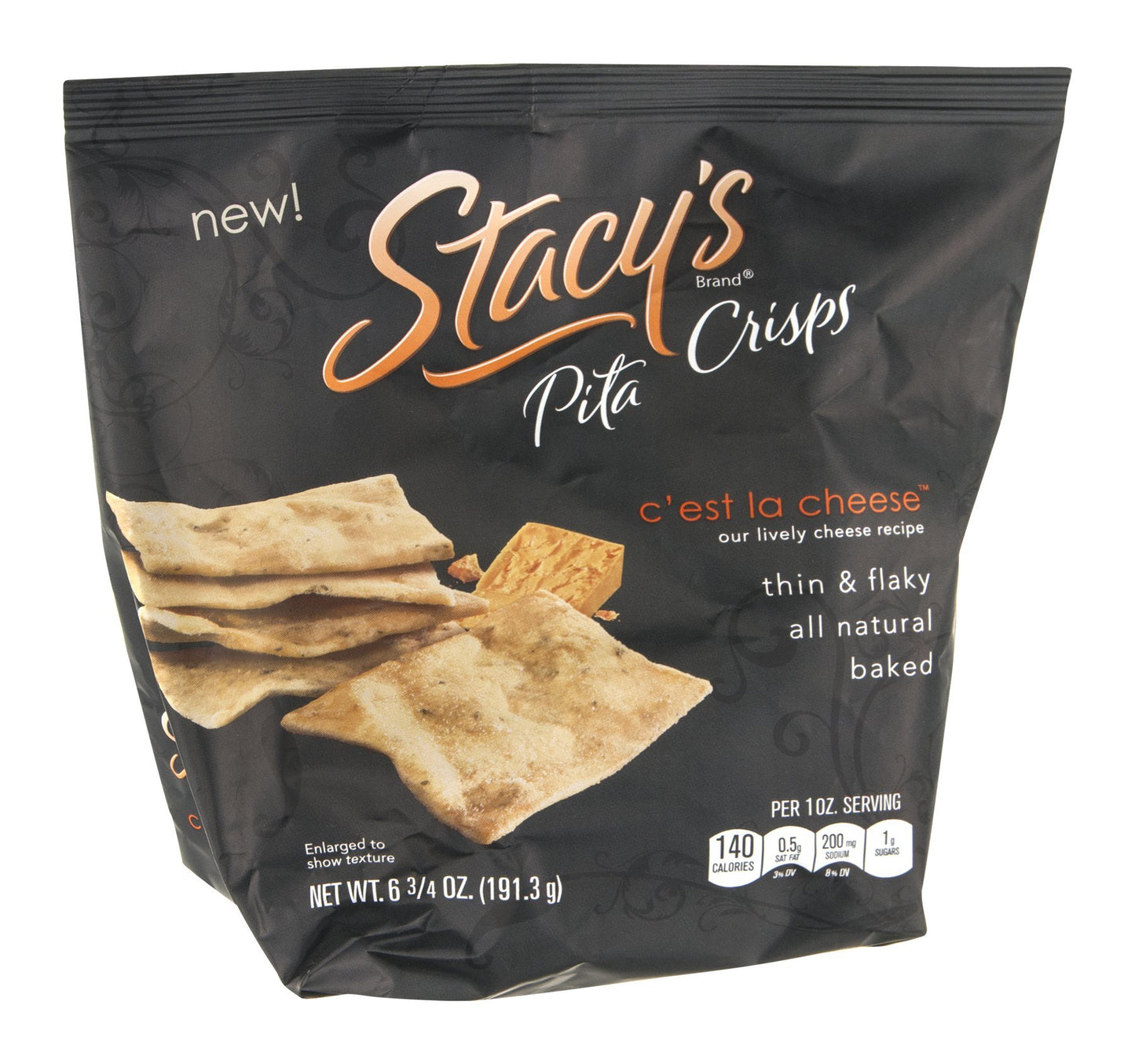 StacyS Pita Thins Five Cheese 6.75 Ounce