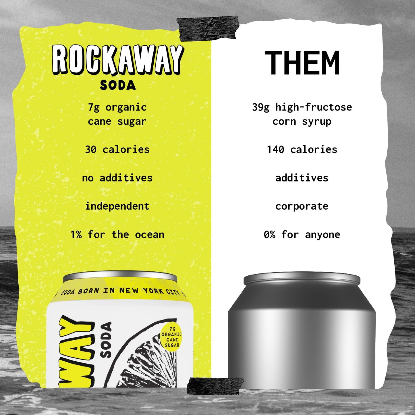 ROCKAWAY Lemon Lemongrass Soda Drinks - Low calorie drinks made from Real Fruit Juice All Natural - Soda Pop Drinks Gluten Free Vegan GMO Free - 12oz (12 Pack)