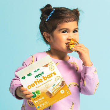 Cocomelon Sprout Organic Baby Food, Toddler Snacks, Banana Snack Bar 5 Count (Pack Of 6)