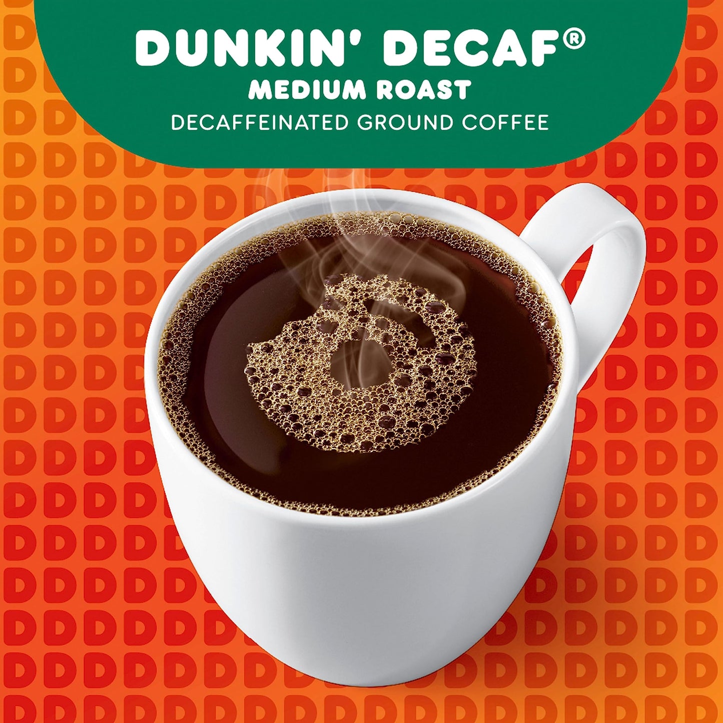 Dunkin Donuts Decaf Medium Roast Coffee, 60 Keurig K-Cup Pods, 10 Count (Pack of 6)