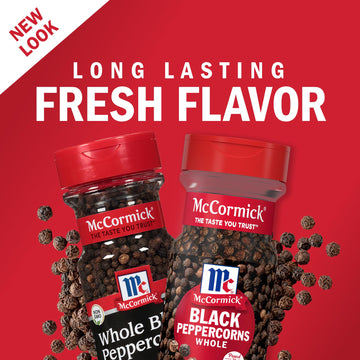 McCormick Whole Black Peppercorns, 3.5 oz - Whole Black Pepper, Spices and Seasonings