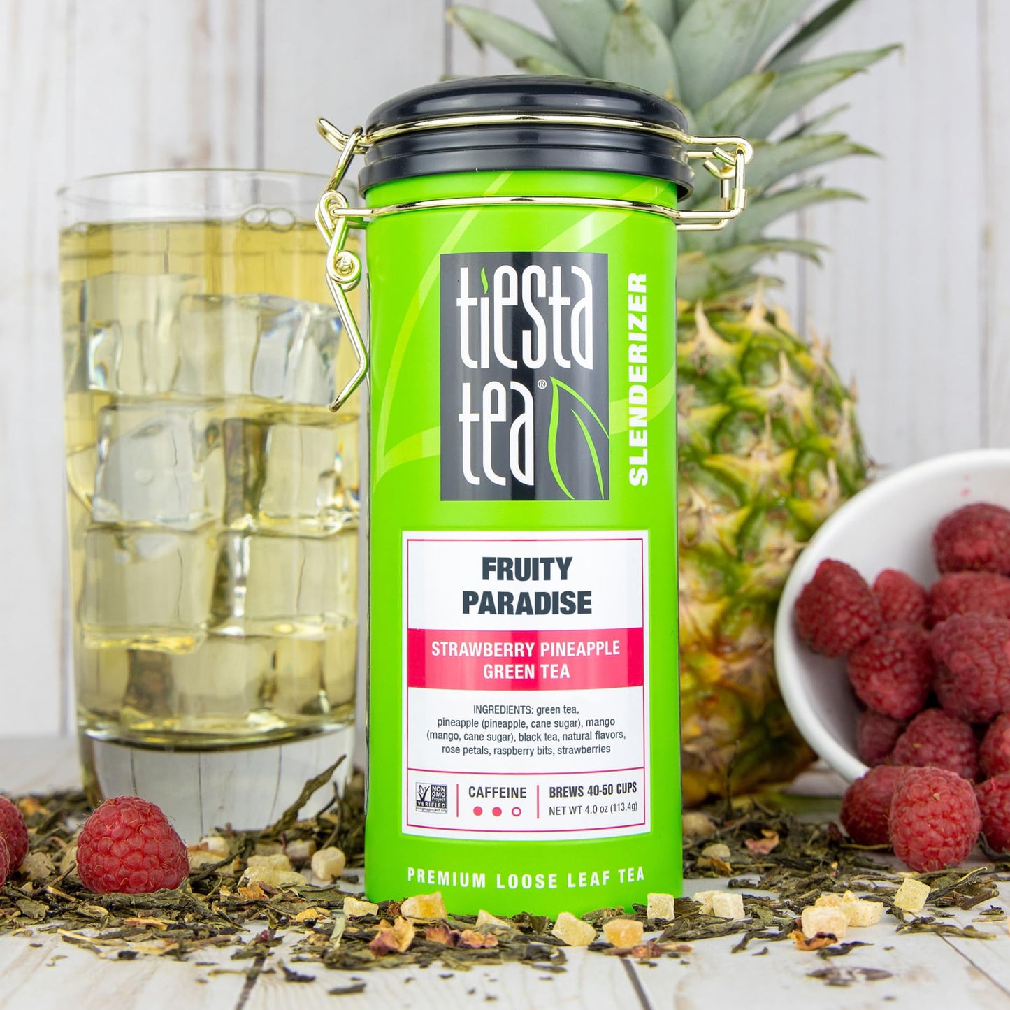 Tiesta Tea - Tea Tin Gift Box | Loose Leaf | High To Non Caffeinated Variety Pack | Make Hot & Iced | 3 Tins Of Assorted Blends