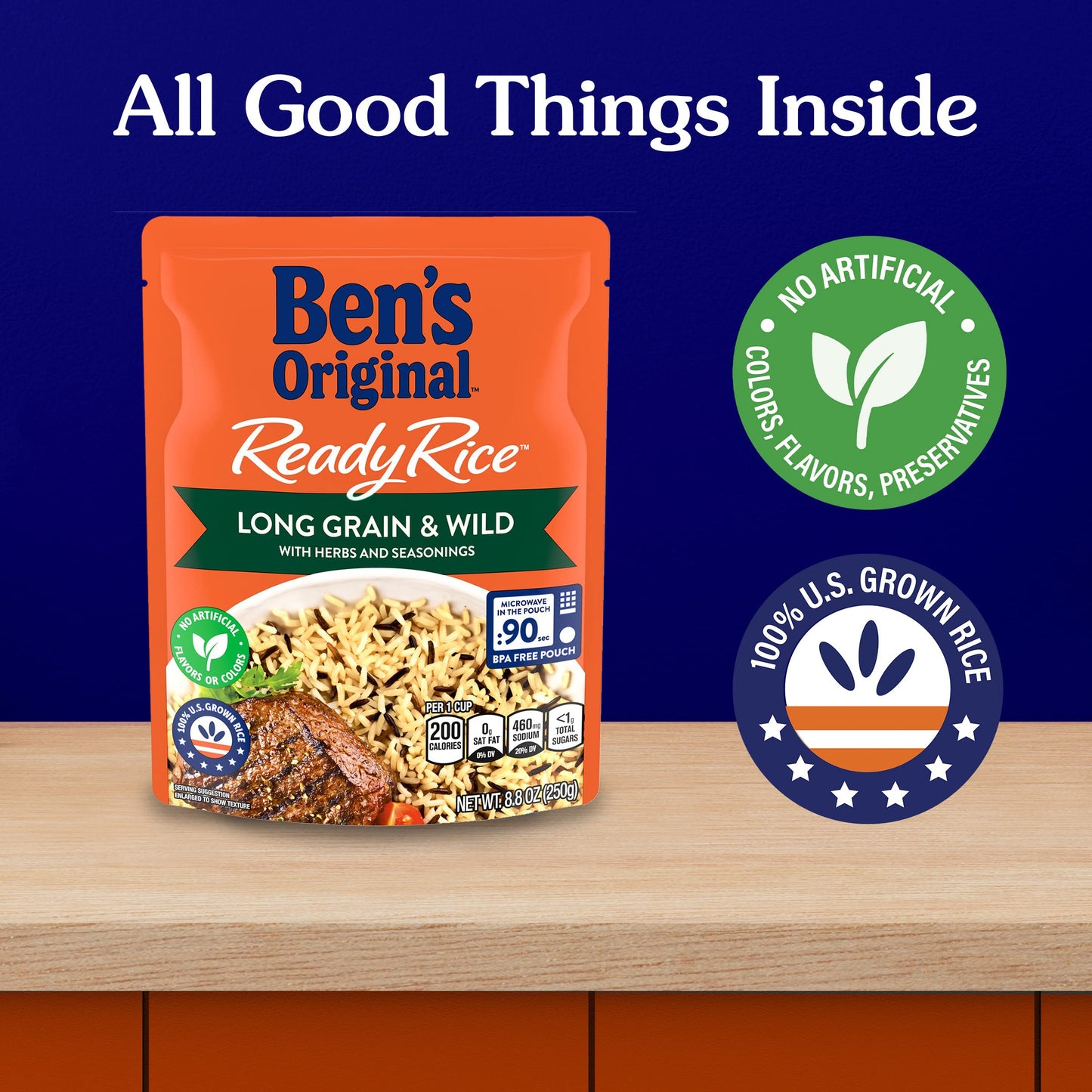 Uncle Ben'S Ready Rice Long Grain & Wild, 8.8-Ounce Packages (Pack Of 6)
